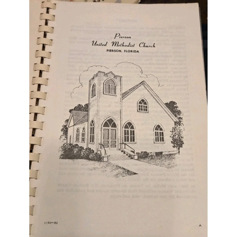 Vintage 1981 Cookbook United Methodist Pierson FL Everything in Good Taste